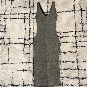 Metallic Green Bodycon Dress